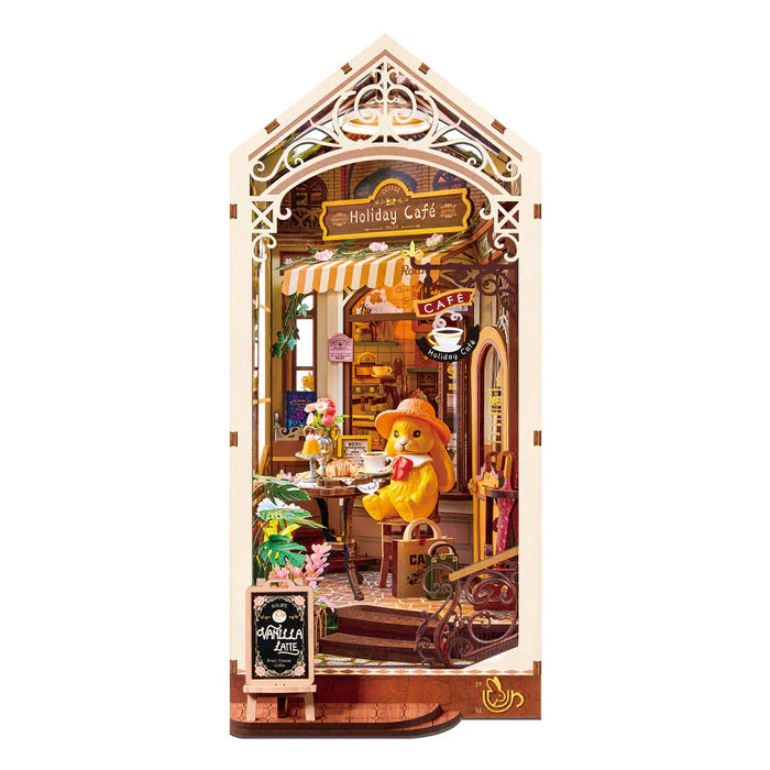 Rolife Holiday Cafe DIY Book Nook Shelf Insert TGB15