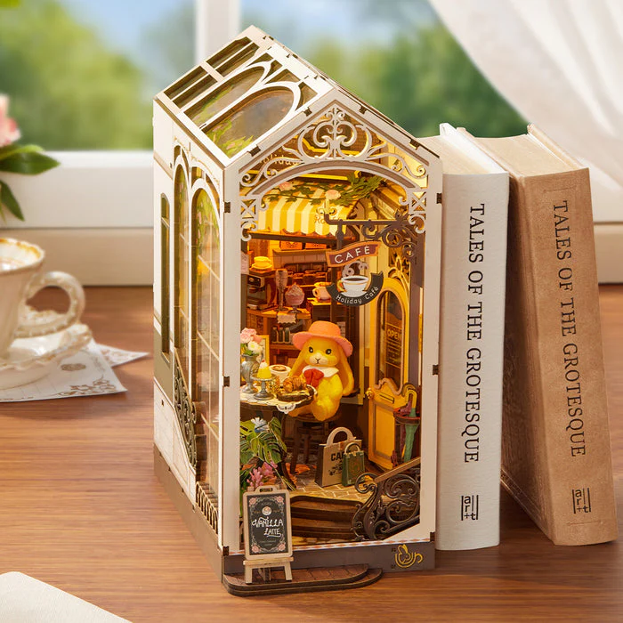 Rolife Holiday Cafe DIY Book Nook Shelf Insert TGB15 - Image 5