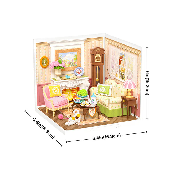 Rolife Holiday Tea Time DIY Miniature House DW023 - Image 7
