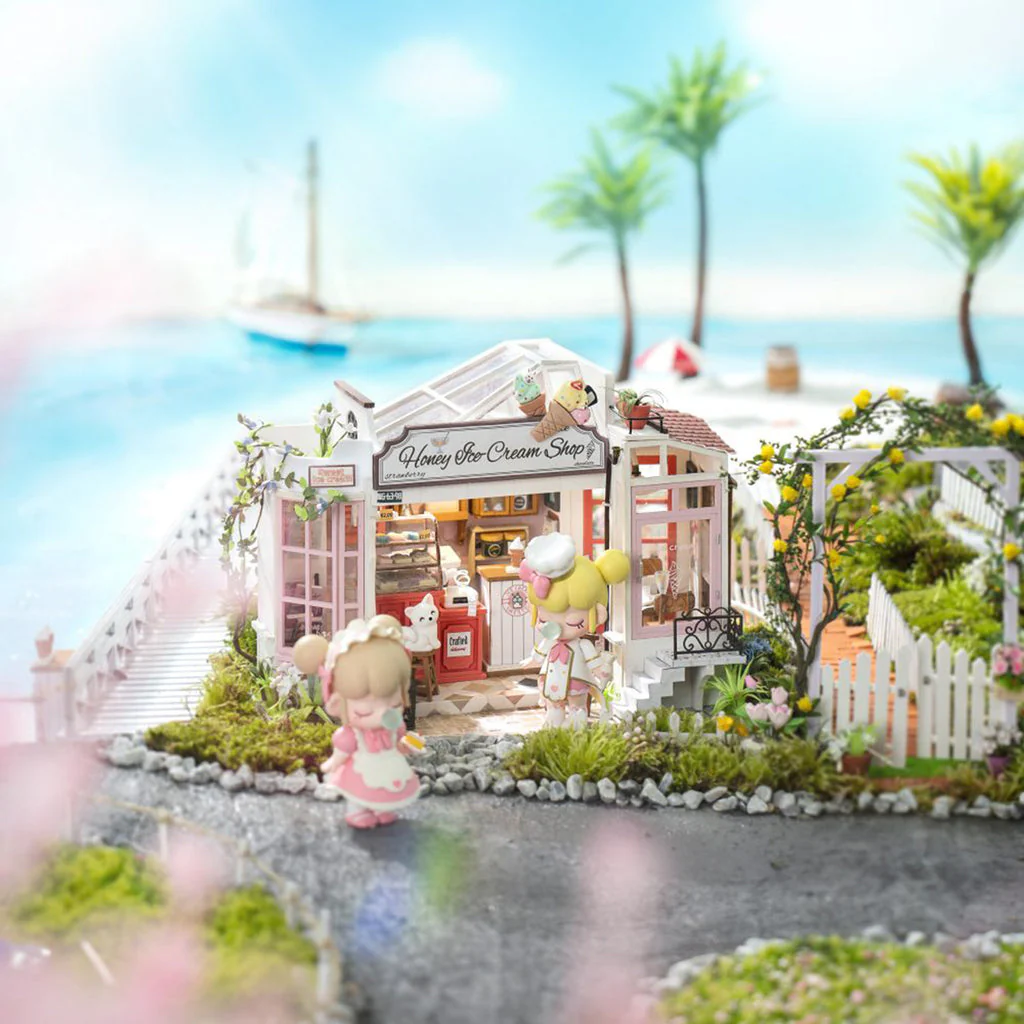 Rolife Honey Ice-cream Shop DIY Miniature Dollhouse DG148 - Image 2