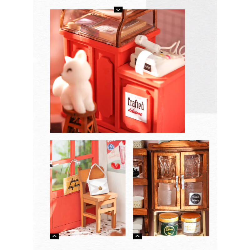 Rolife Honey Ice-cream Shop DIY Miniature Dollhouse DG148 - Image 3