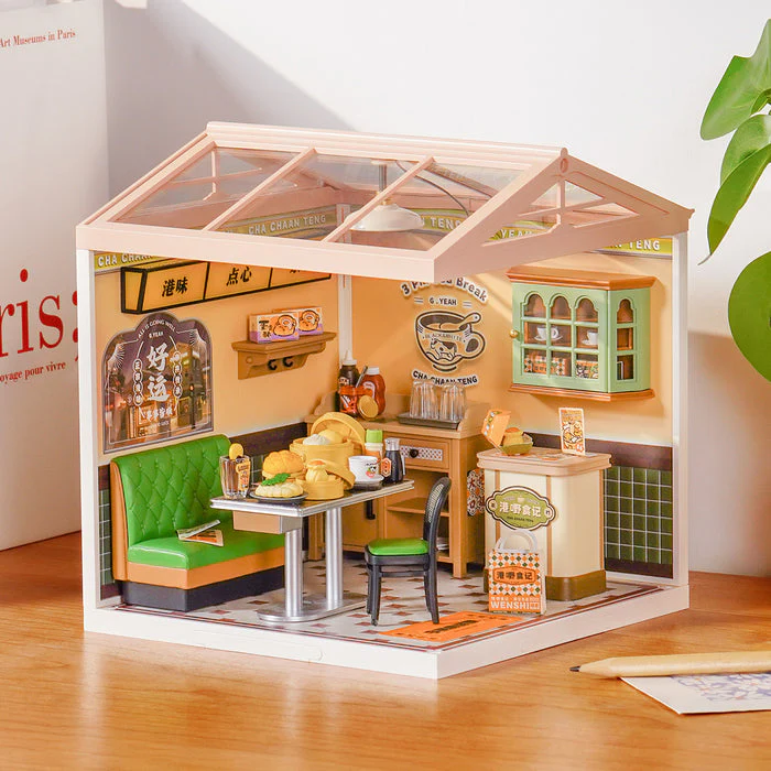 Rolife Hong Kong Bites Cafe DIY Miniature House DW021 - Image 2
