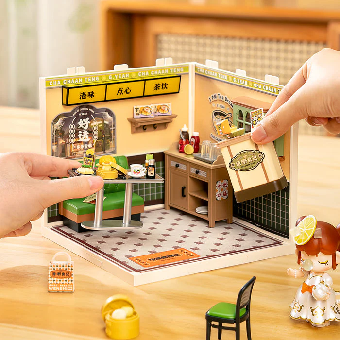 Rolife Hong Kong Bites Cafe DIY Miniature House DW021 - Image 3