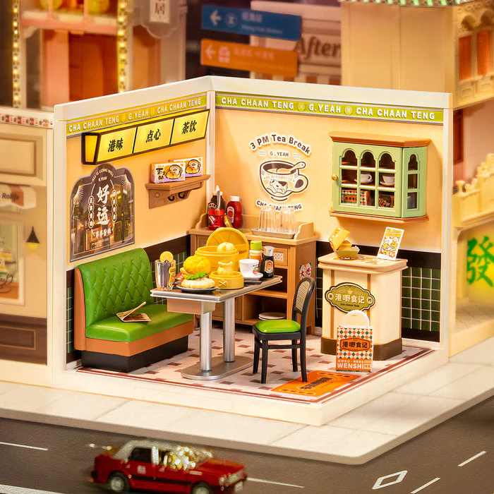 Rolife Hong Kong Bites Cafe DIY Miniature House DW021 - Image 5