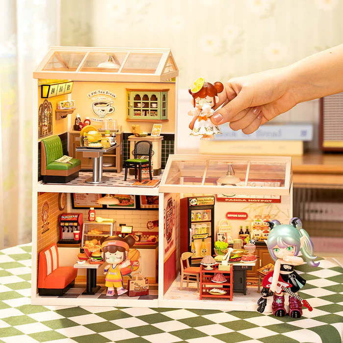 Rolife Hong Kong Bites Cafe DIY Miniature House DW021 - Image 6