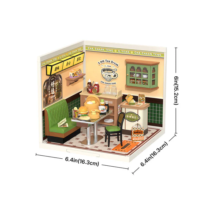 Rolife Hong Kong Bites Cafe DIY Miniature House DW021 - Image 8