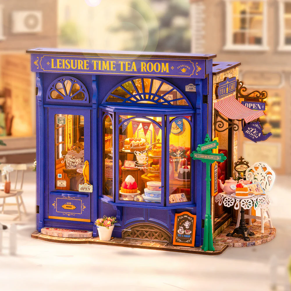 Rolife Leisure Time Tea Room DIY Miniature House DG171 - Image 2