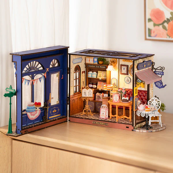Rolife Leisure Time Tea Room DIY Miniature House DG171 - Image 3