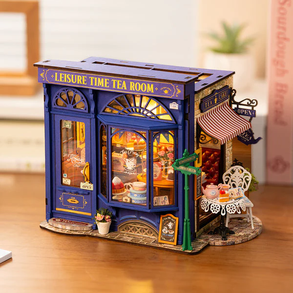 Rolife Leisure Time Tea Room DIY Miniature House DG171 - Image 4
