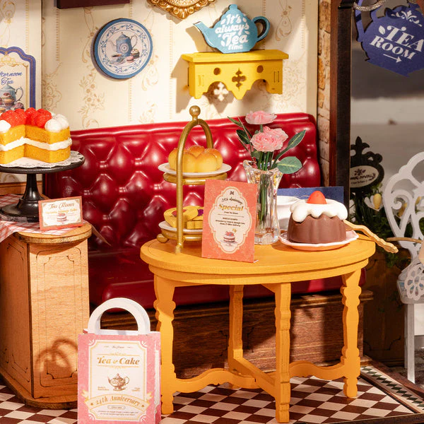 Rolife Leisure Time Tea Room DIY Miniature House DG171 - Image 5