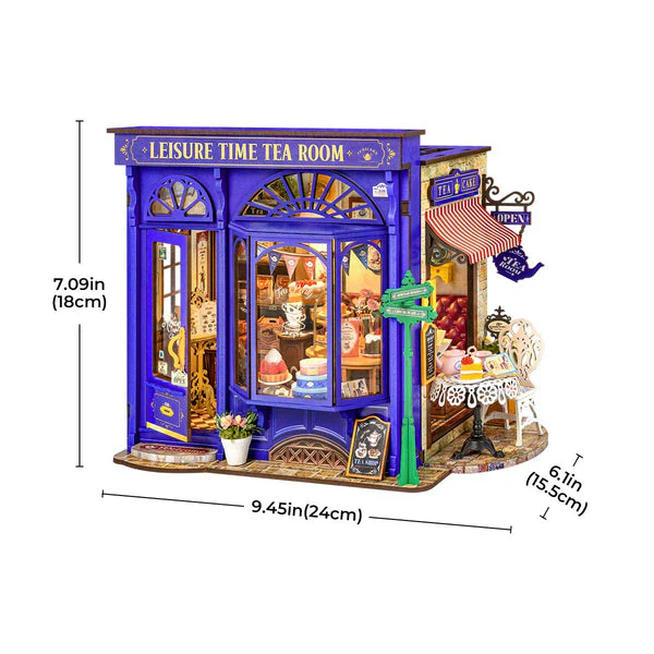 Rolife Leisure Time Tea Room DIY Miniature House DG171 - Image 6