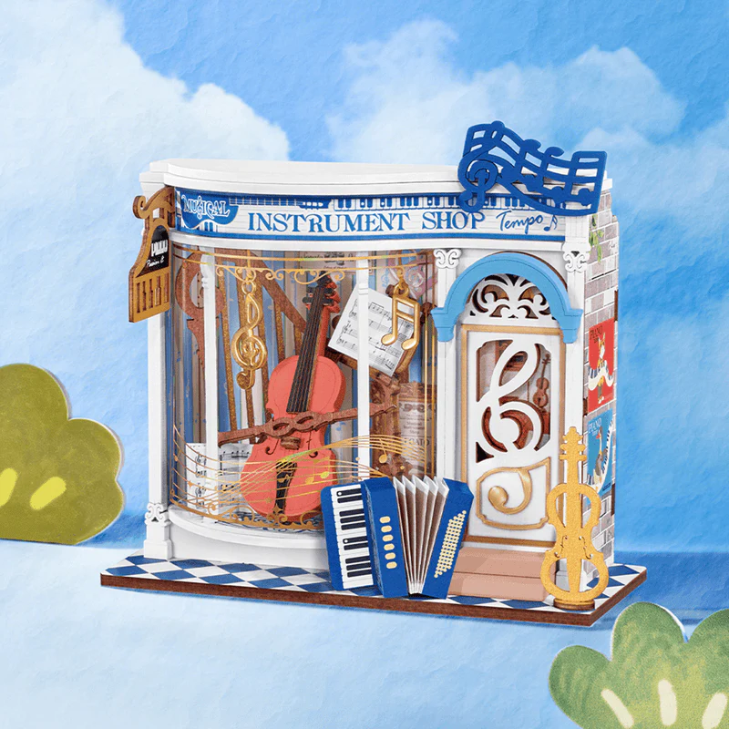Rolife Melody Instrument Shop DIY Miniature House DS047 - Image 2