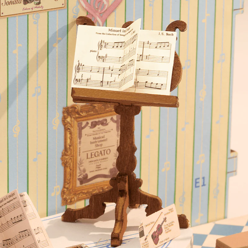 Rolife Melody Instrument Shop DIY Miniature House DS047 - Image 3