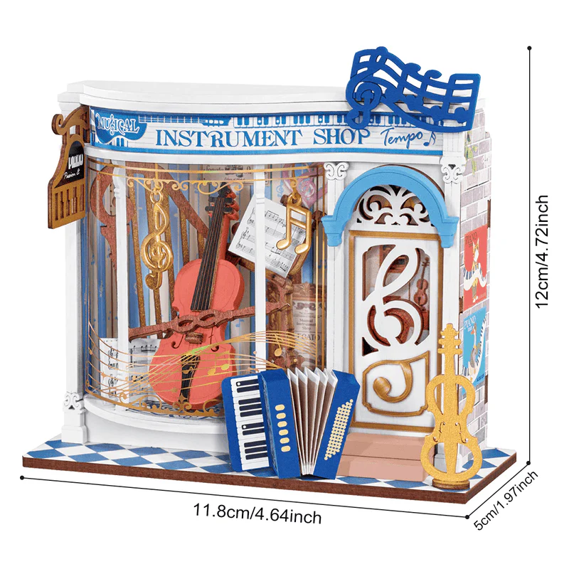Rolife Melody Instrument Shop DIY Miniature House DS047 - Image 5