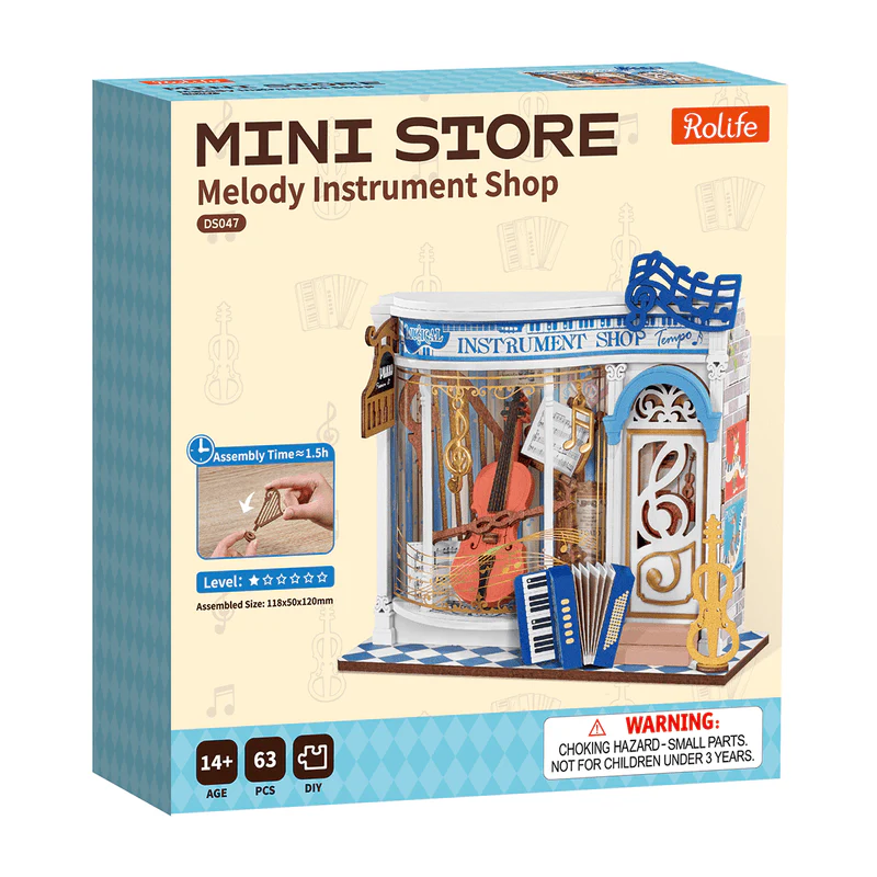 Rolife Melody Instrument Shop DIY Miniature House DS047 - Image 6
