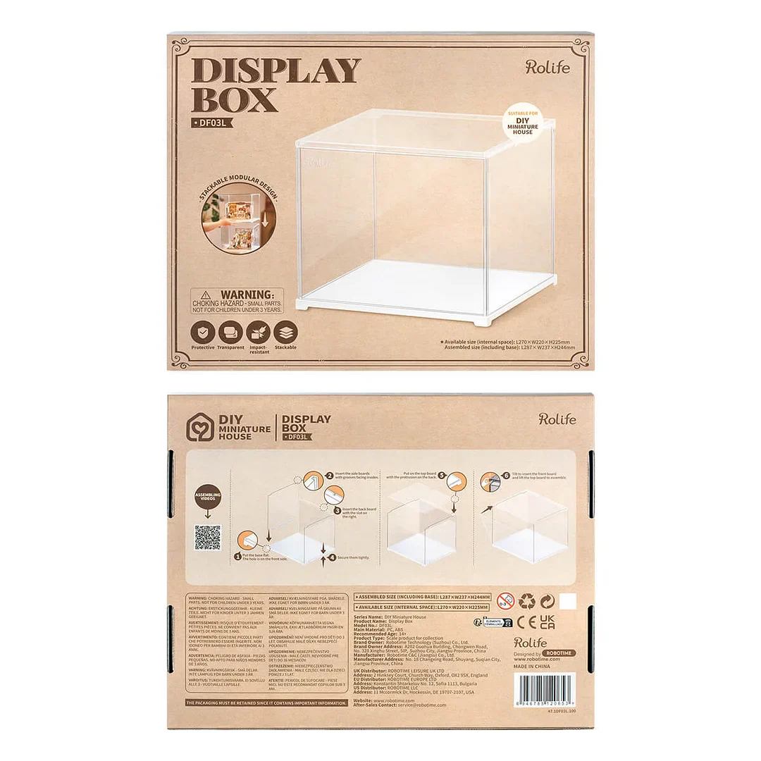 Rolife Miniature House Stackable Display Box DF03L - Image 6