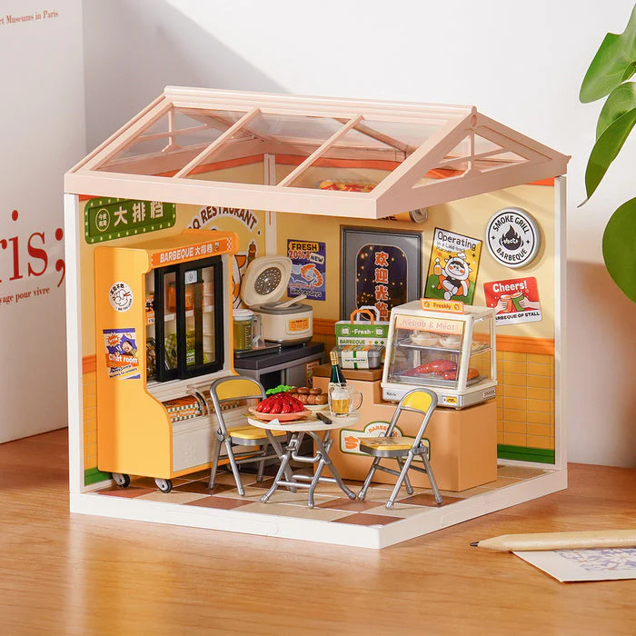 Rolife Night Out Food Stall DIY Miniature House DW022 - Image 2