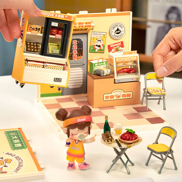 Rolife Night Out Food Stall DIY Miniature House DW022 - Image 4