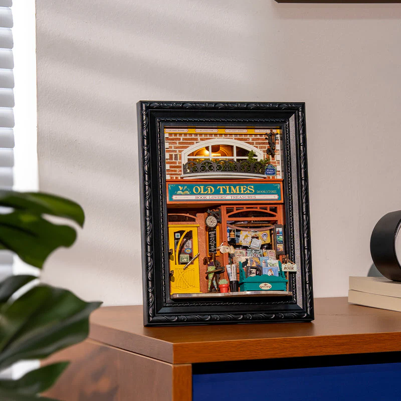 Rolife Old Times Bookstore 3D Wooden Puzzle DP004 - Image 2