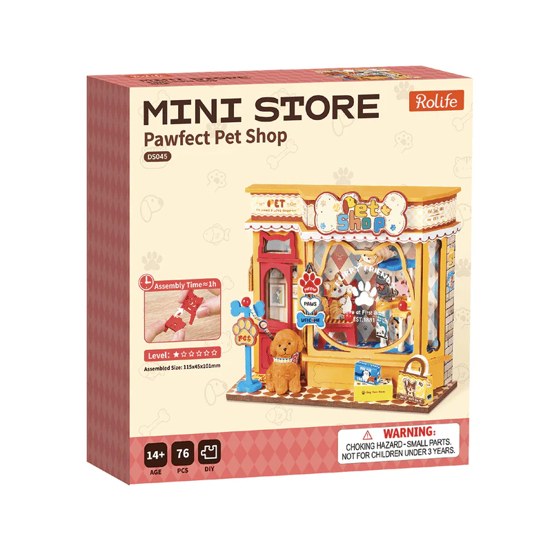 Rolife Pawfect Pet Shop DIY Miniature House DS045 - Image 7