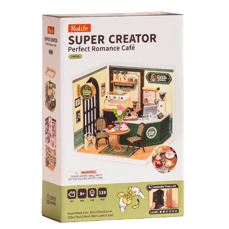 Rolife Perfect Romance Café DIY Miniature House DW028 [PRE-ORDER] - Image 8