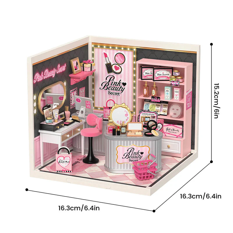 Rolife Pink Beauty Secret DIY Miniature House DW026 [PRE-ORDER] - Image 6