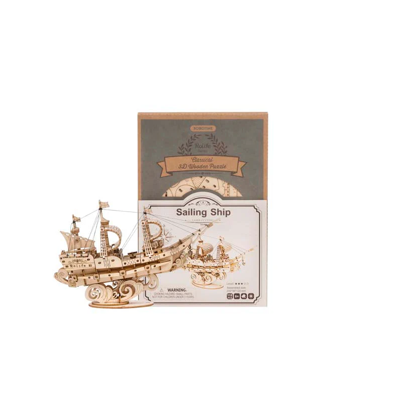 Rolife Sailling Ship TG305 3D Wooden Puzzle Décor - Image 3