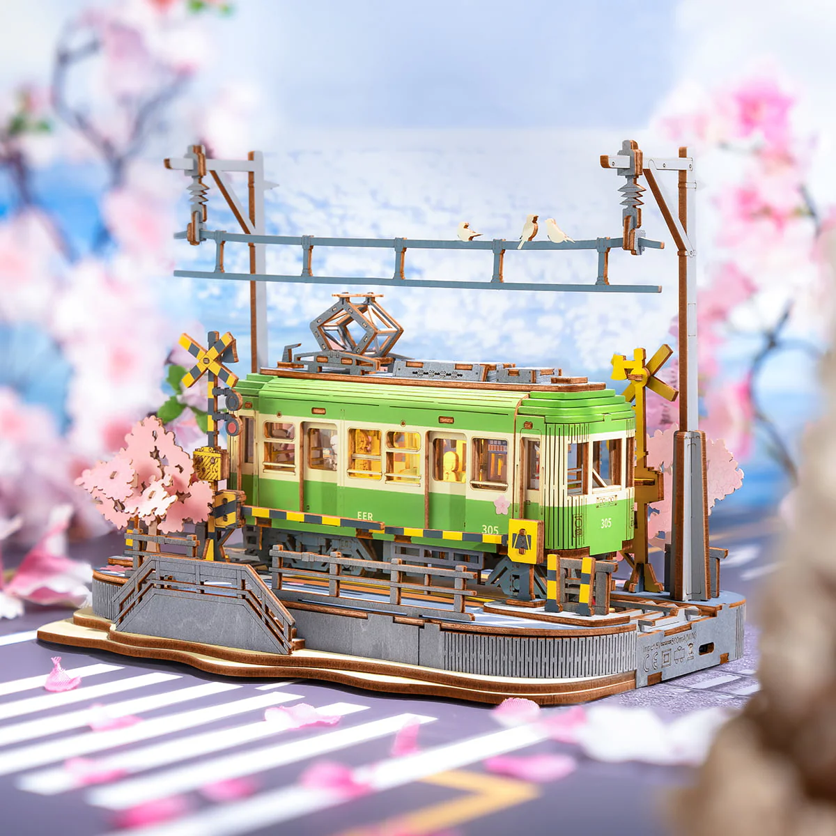 Rolife Sakura Journey 3D Wooden Puzzle TGS02 - Image 3