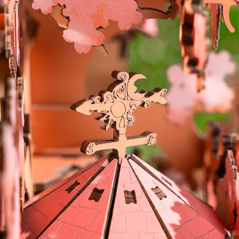 Rolife Sakura Tree House DIY Wooden 3D Puzzle TGS04 - Image 4