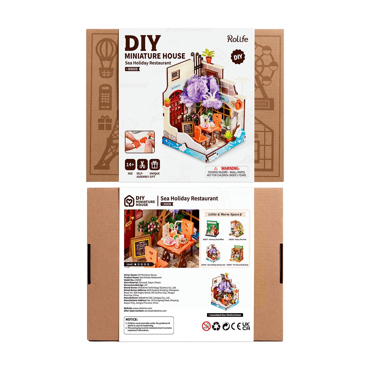 Rolife Sea Holiday Restaurant DIY Miniature House DS039 - Image 6