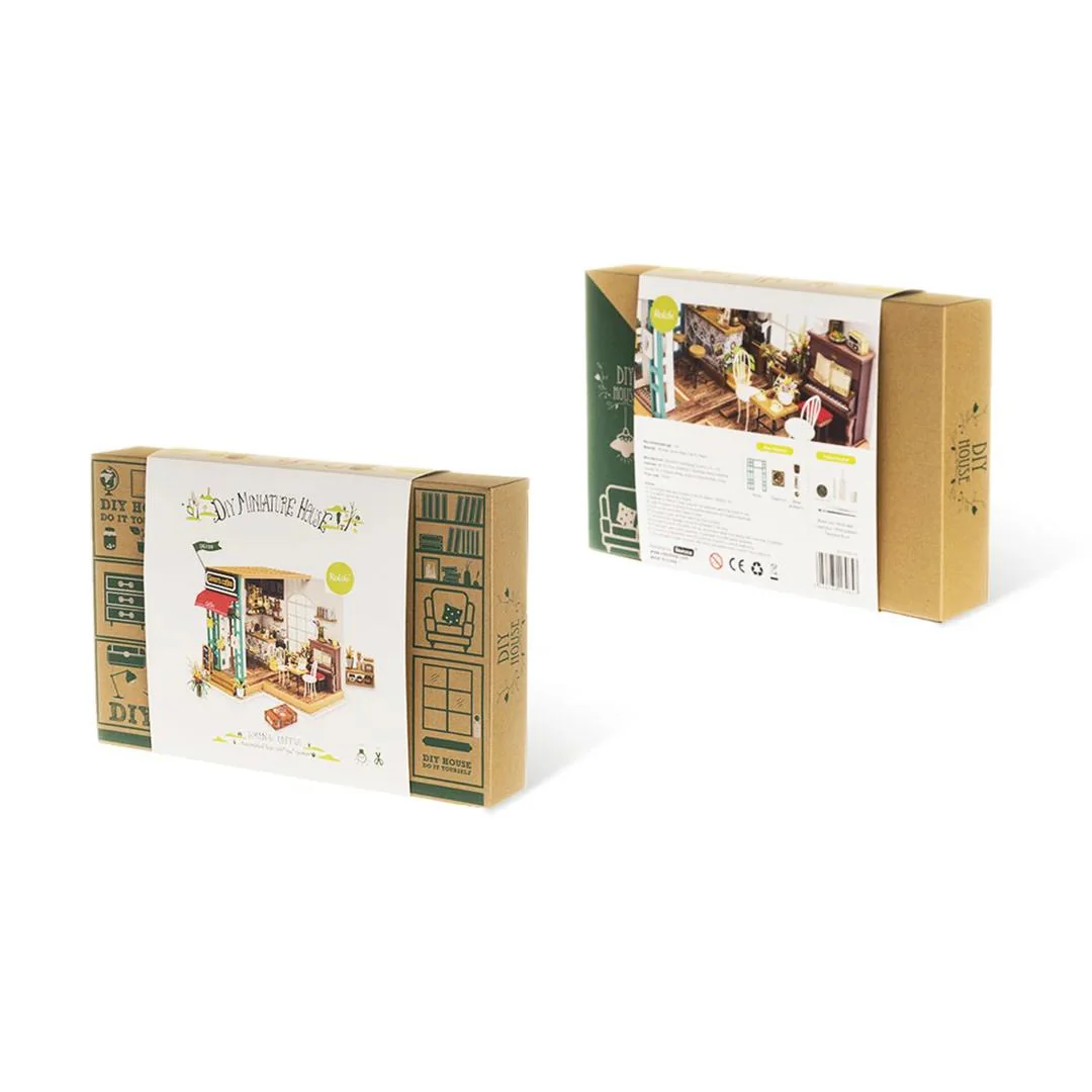 Rolife Simon's Coffee Shop DIY Miniature Dollhouse Kit DG109 - Image 7