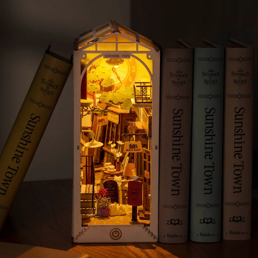 Rolife Sunshine Town Book Nook Shelf Insert TGB02 - Image 2