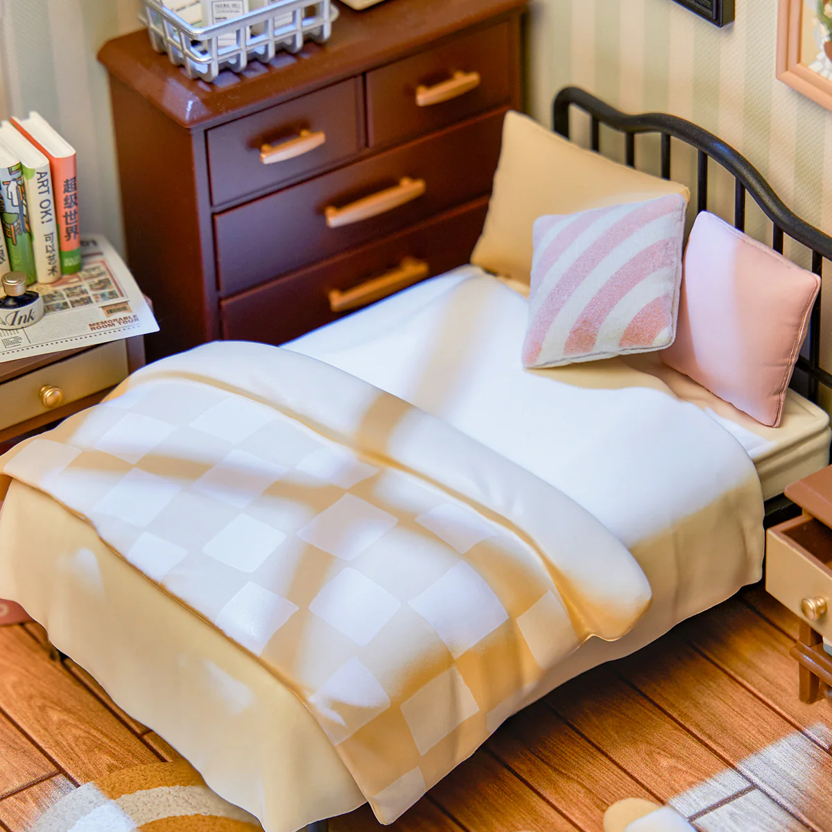 Rolife Super Creator Sweet Dream Bedroom DIY Plastic Miniature House DW009 - Image 6
