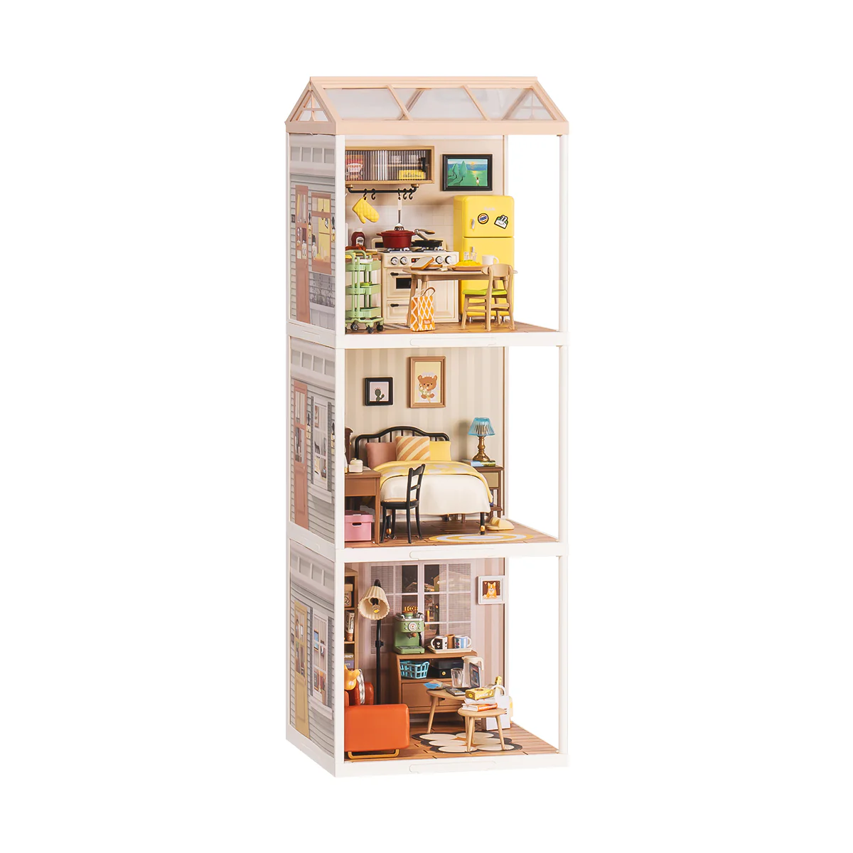 Rolife Super Creator Sweet Dream Bedroom DIY Plastic Miniature House DW009 - Image 8