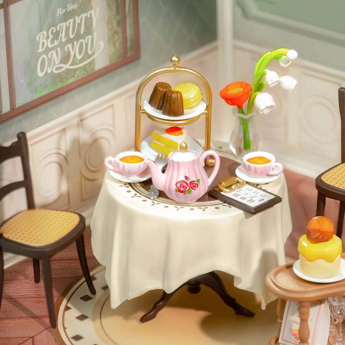 Rolife Sweet Sips Tea DIY Plastic Miniature House DW011 - Image 4