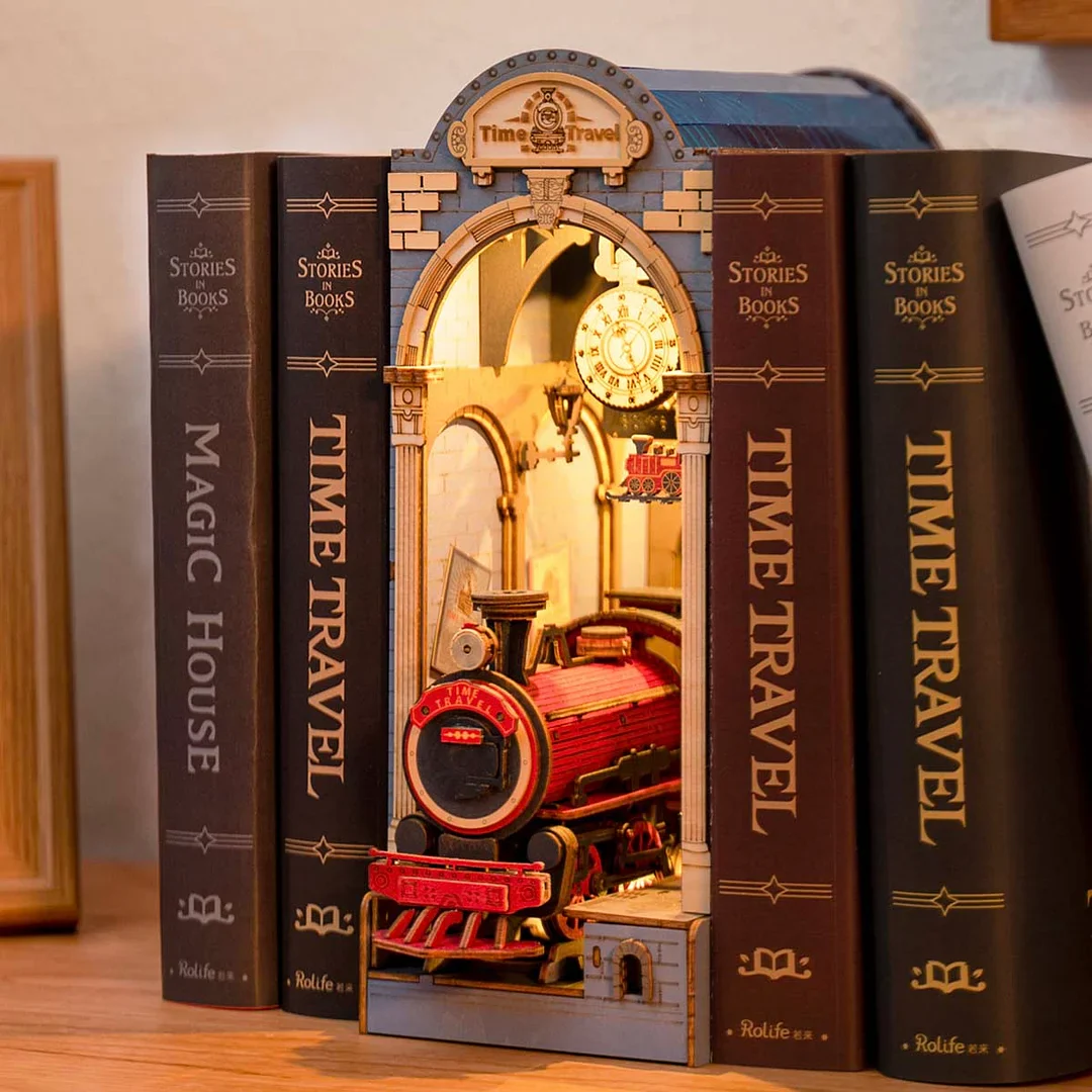 Rolife Time Travel DIY Book Nook Shelf Insert TGB04 - Image 4