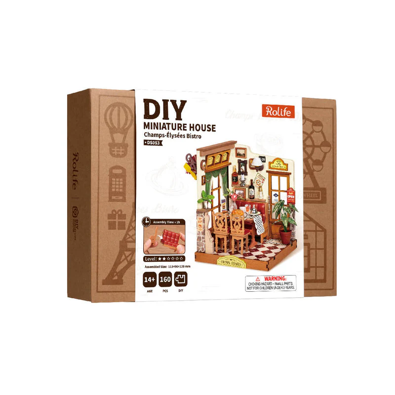 Rolife Champs-Élysées Bistro DIY Miniature House DS053 [PRE-ORDER] - Image 6