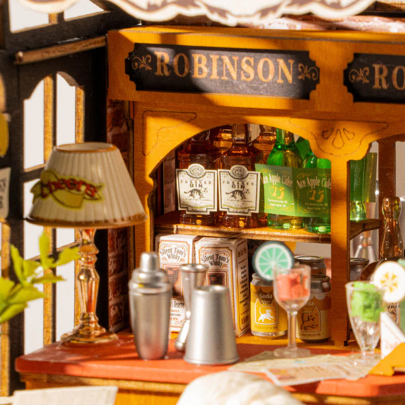 Rolife Tipsy Cat Bar DIY Miniature House DS054 [PRE-ORDER] - Image 3