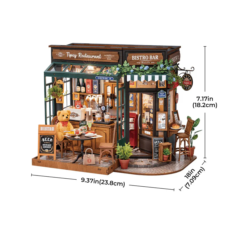 Rolife Tipsy Restaurant - DIY Miniature House DG167 - Image 9