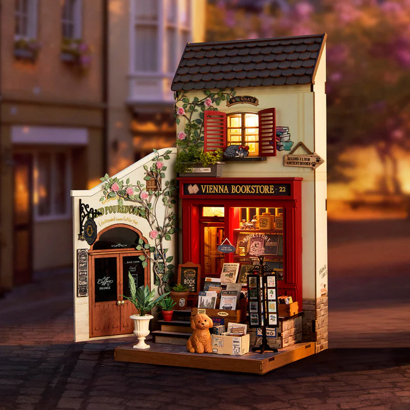 Rolife Vienna Bookstore DIY Miniature House DG183 [PRE-ORDER] - Image 2