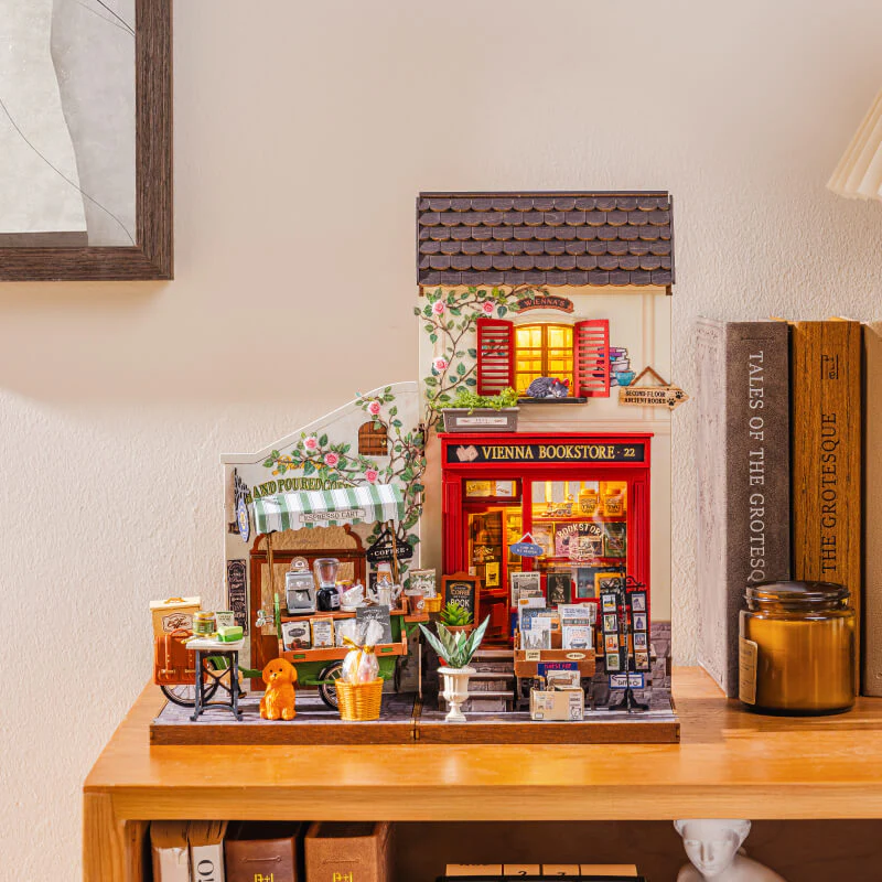 Rolife Vienna Bookstore DIY Miniature House DG183 [PRE-ORDER] - Image 4