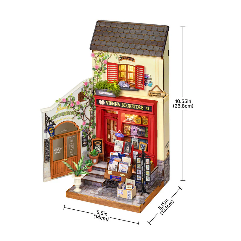 Rolife Vienna Bookstore DIY Miniature House DG183 [PRE-ORDER] - Image 7