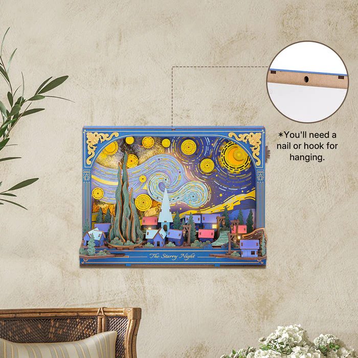 Rowood The Starry Night Wall Art 3D Wooden Puzzle TH003 - Image 6