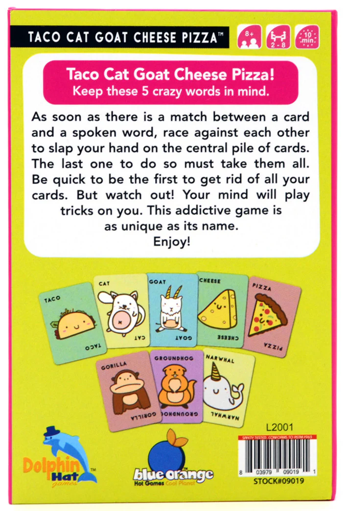 Taco Cat Goat Cheese Pizza Party Games - Image 2