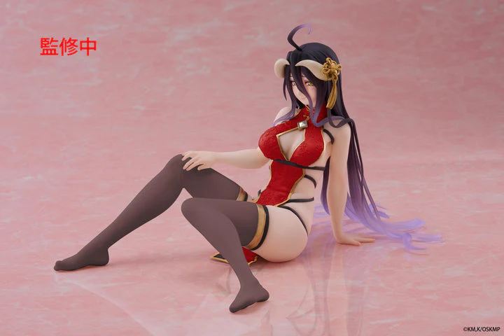 Taito - Overlord - Albedo China Dress Ver. Desktop Cute Figure - Image 4