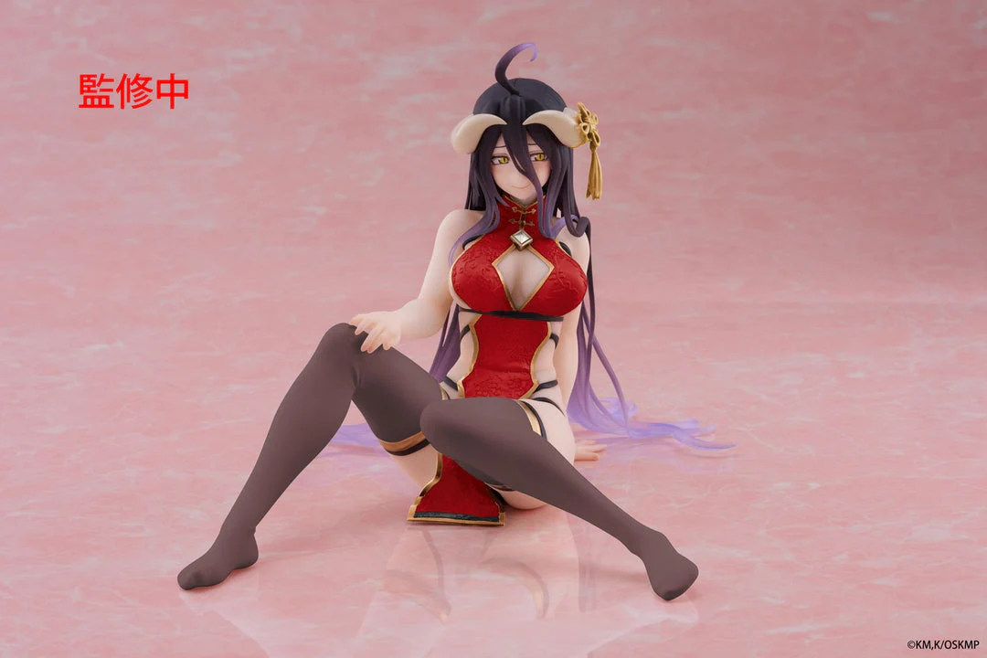 Taito - Overlord - Albedo China Dress Ver. Desktop Cute Figure - Image 5