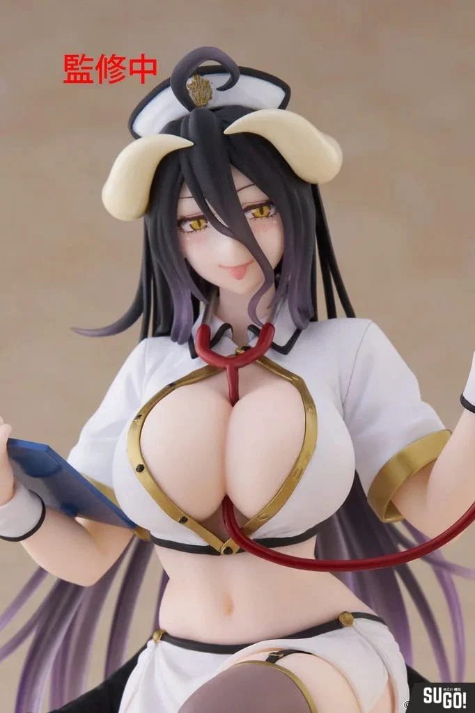 Taito - Overlord - Desktop Cute Figure Albedo (Nurse Version) - Image 6