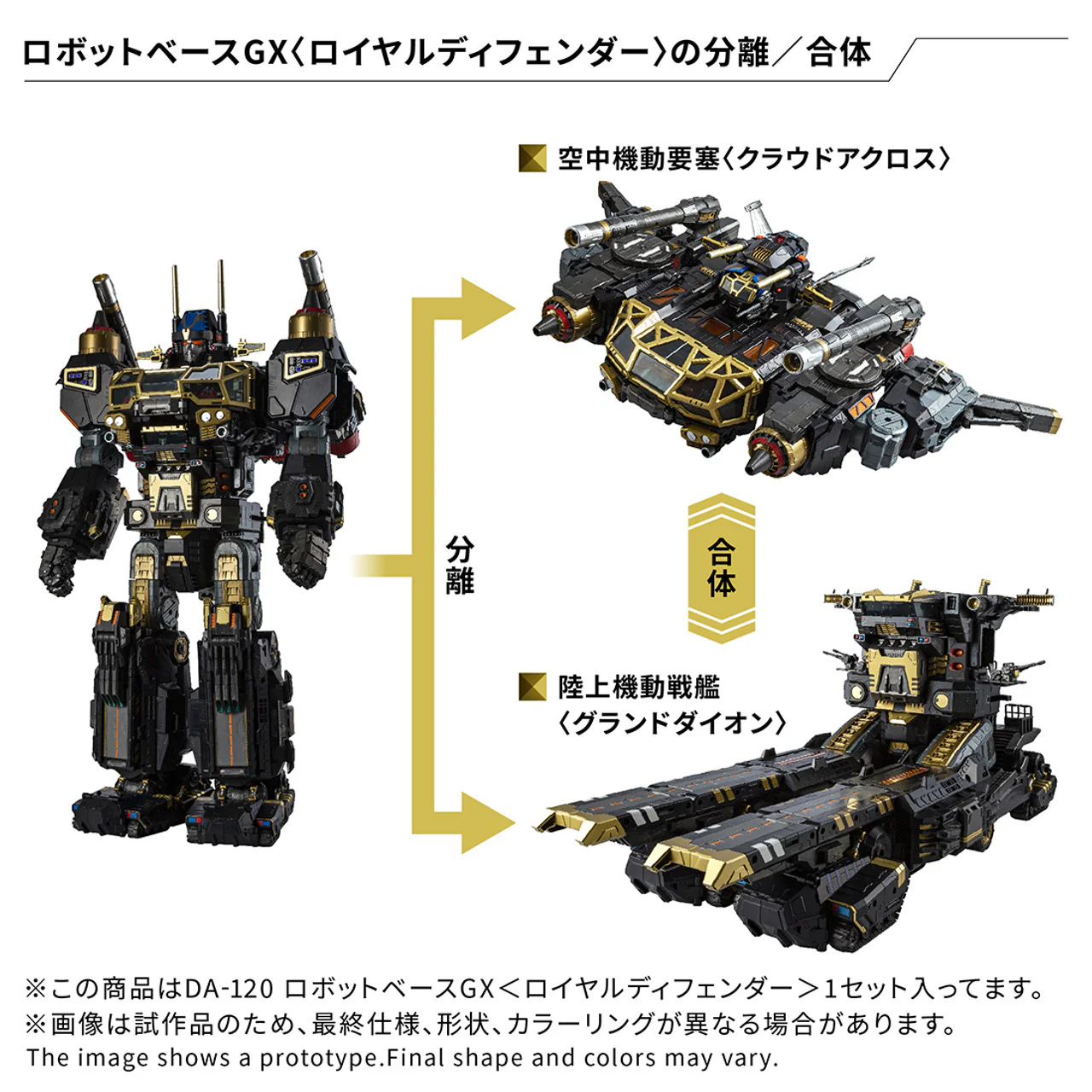 Takara Tomy - Diaclone DA-120 Robot Base GX (Royal Defender) - Image 5