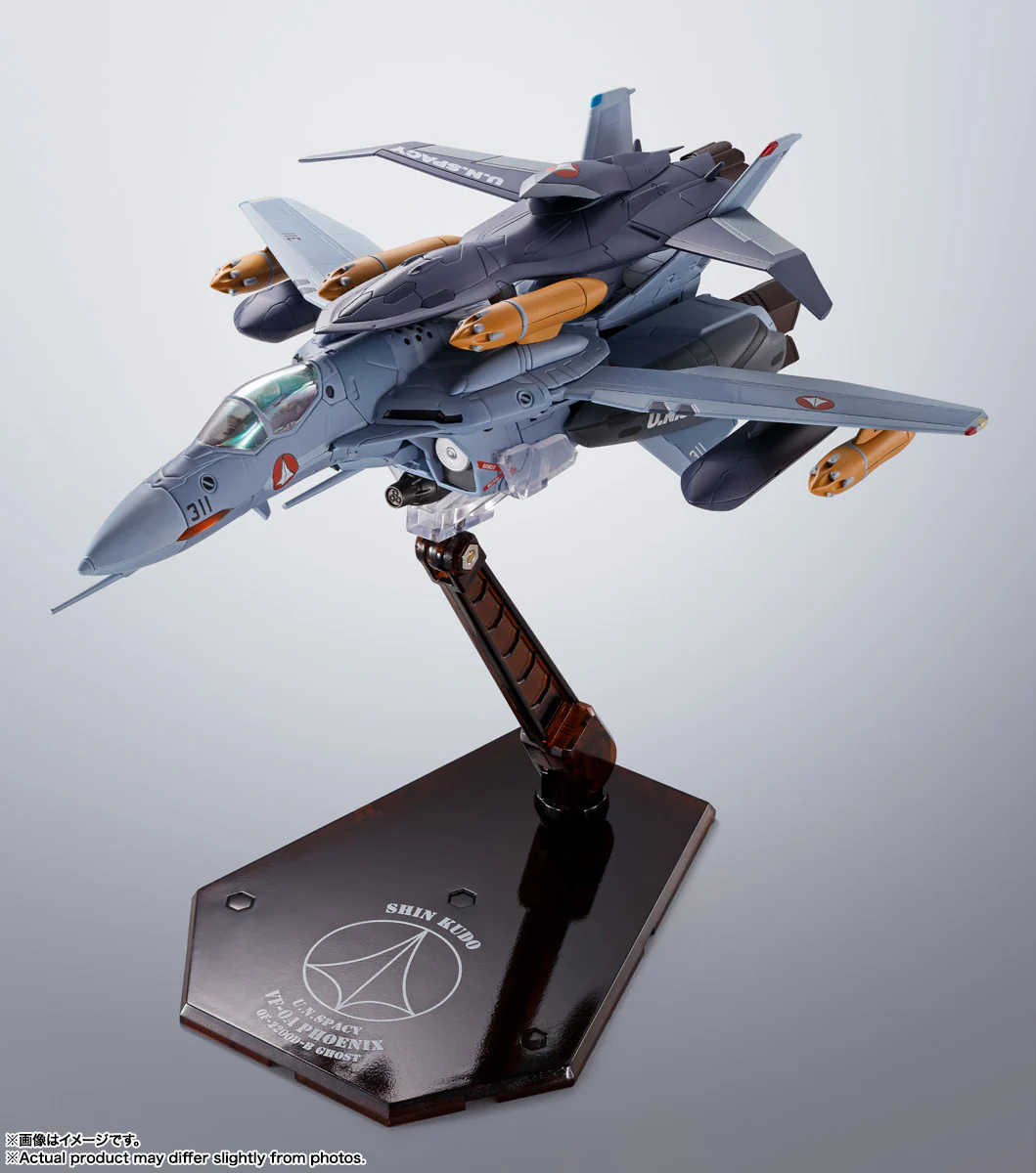TAMASHII - Hi-Metal R VF-0A Phoenix (Shin Kudo Use) + QF-2200D-B Ghost - Image 13