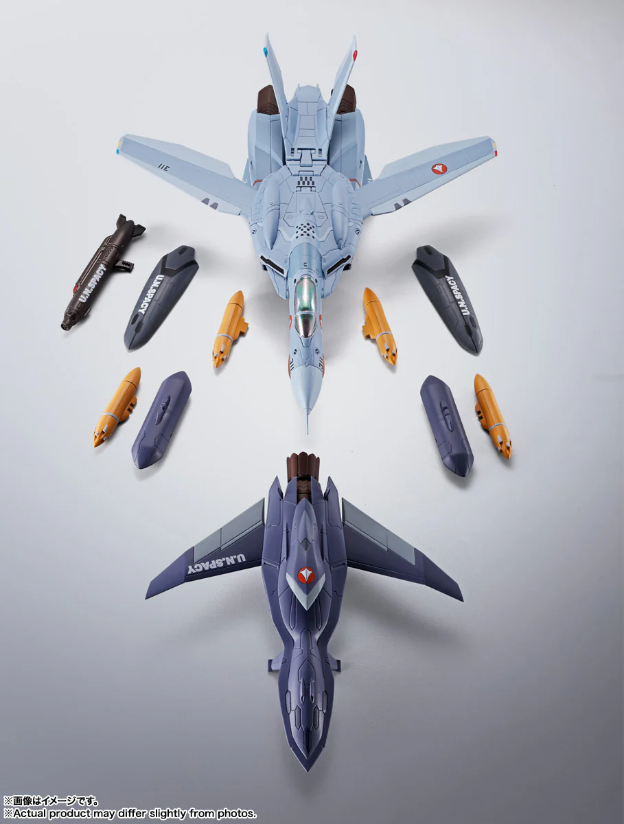 TAMASHII - Hi-Metal R VF-0A Phoenix (Shin Kudo Use) + QF-2200D-B Ghost - Image 14
